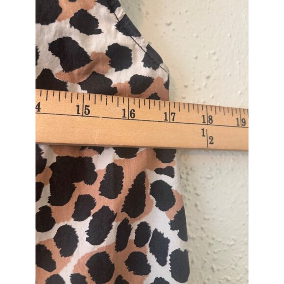 Sea New York Cheetah Print Tiered Ruffle Dress Size 4 - Picture 8 of 11